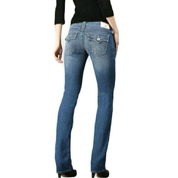 True Religion Denim - True Religion Women's Billy Straight Leg Medium Washed 8 29
